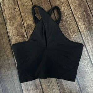 🖤✨ Lululemon Nulu™ Wrap Front Long Line Bra – Black 🧘‍♀️